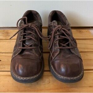 Vintage Lower East Side Women's Brown Oxford Lace-Up Shoes sz 8.5